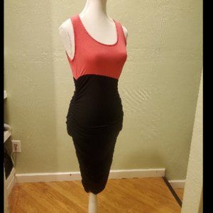 Venus Pink Black Bodycon Dress